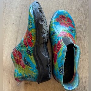 Sloggers Floral Rain Boots size 10